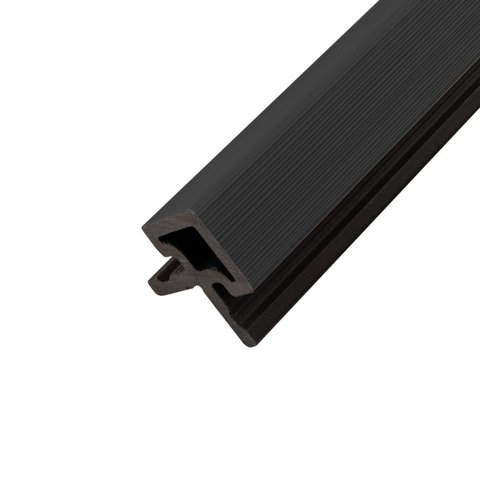 Acabamento Lateral para Painel Ripado Wpc Preto 290cm X 5cm X 5cm Rm Decor