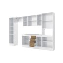 Ver imagem 3 de Cozinha Modulada Celeste Kappesberg 100% Mdf Branco/nogueira/vidro 360cm