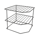 Ver imagem 2 de 2 Organizadores de Armário 3 Níveis Aramados Preto