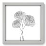 Quadro Decorativo Flores N2027 33cm x 33cm - 1