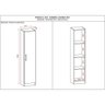 Armario Multiuso 1 Porta 3 Prateleiras Lavanda Kits Paraná Cor:branco White - 3