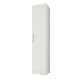 Armario Multiuso 1 Porta 3 Prateleiras Lavanda Kits Paraná Cor:branco White - 1