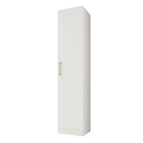 Armario Multiuso 1 Porta 3 Prateleiras Lavanda Kits Paraná Cor:branco White