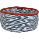 Ver imagem 1 de Cesta Decorativo Organizadora Cachepô Home&co Tecido 15x30x30cm Azul