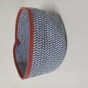 Ver imagem 4 de Cesta Decorativo Organizadora Cachepô Home&co Tecido 15x30x30cm Azul