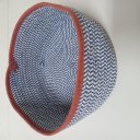 Ver imagem 6 de Cesta Decorativo Organizadora Cachepô Home&co Tecido 15x30x30cm Azul