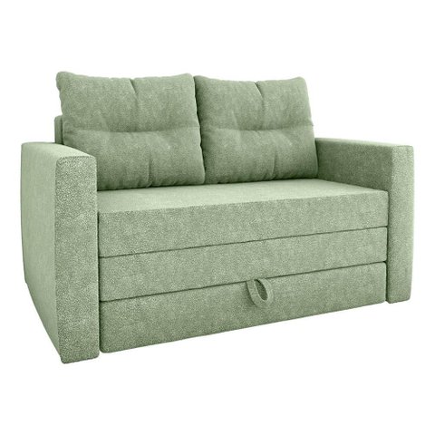 Sofá Cama 2 Lugares Casal 1,50 Mts Bouclê Luma Matrix Cor:boucle Oliva