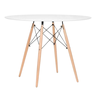 Kit Mesa Jantar Eiffel 70cm Branca + 2 Cadeiras Charles Eames - Branca - 6