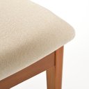 Ver imagem 6 de Kit 2 Cadeiras Sala de Jantar com Encosto Multilaminado Uno Marrom/Castanho/Bege