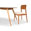 Ver imagem 3 de Kit 2 Cadeiras Sala de Jantar com Encosto Multilaminado Uno Marrom/Castanho/Bege