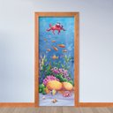 Ver imagem 2 de Adesivo de Porta - Fundo do Mar 2