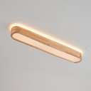 Ver imagem 1 de Plafon de Sobrepor Oval Estilo Madeira 95cm Led 35w 3 em 1 Bivolt 16130-pl