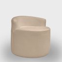 Ver imagem 6 de Kit 2 Poltronas com Sofá Curvo 2 Lugares Feijão Forma Orgânica Bouclé