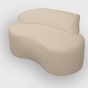 Ver mais imagens de Kit 2 Poltronas com Sofá Curvo 2 Lugares Feijão Forma Orgânica Bouclé
