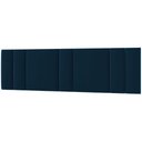 Ver imagem 2 de Cabeceira Estofada Iluminação Led Stella King Size 200 Cm Cor:veludo Azul Marinho