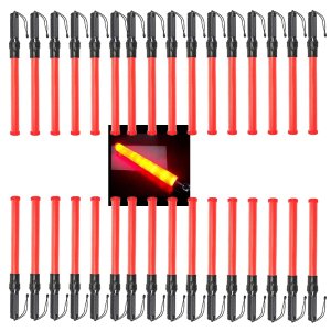 Bastao Sinalizador Fluorescente Kit 34 Unidades Transito Estacionamento Manobrista Estrada Rua Aveni