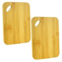 Ver imagem 1 de Kit 2 Tábuas de Corte Bambu Pequena Lanches Petiscos 15x20cm