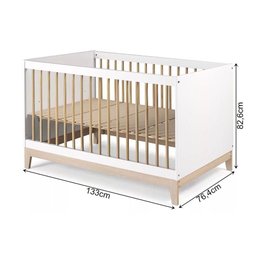 Berço Alecrim em Mdf Branco Carvalho - 2