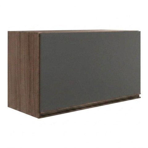 Armario Aereo Basculante MDF 80 cm Kali 166801 Carvalho Toq Chumbo Nicioli