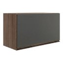 Ver imagem 1 de Armario Aereo Basculante MDF 80 cm Kali 166801 Carvalho Toq Chumbo Nicioli