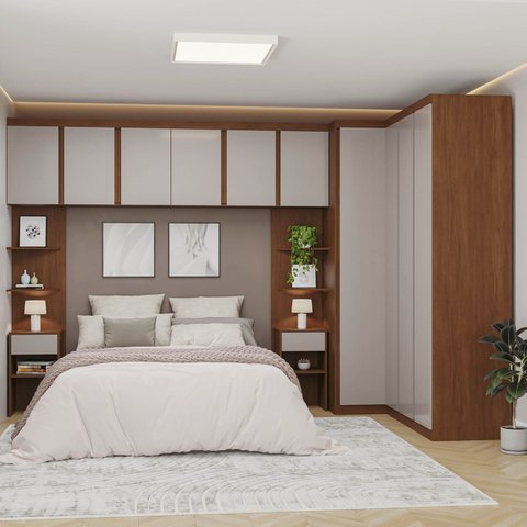 Guarda-Roupa Modulado 8 Peças 10 Portas Arani CabeCasa MadeiraOriginals