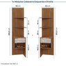 Guarda-Roupa Modulado 8 Peças 10 Portas Arani CabeCasa MadeiraOriginals - 8