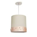 Ver imagem 1 de Lustre Infantil Pendente Faixa Flores e Borboletas Branco 25