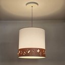 Ver imagem 2 de Lustre Infantil Pendente Faixa Flores e Borboletas Branco 25