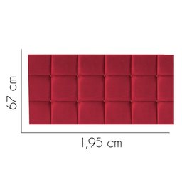 Painel para Cama Box Casal 1,95 cm Espanha - Oferta House:Vermelha - 2 Painel para Cama Box Casal 1,95 cm Espanha - Oferta House:Vermelha - 2