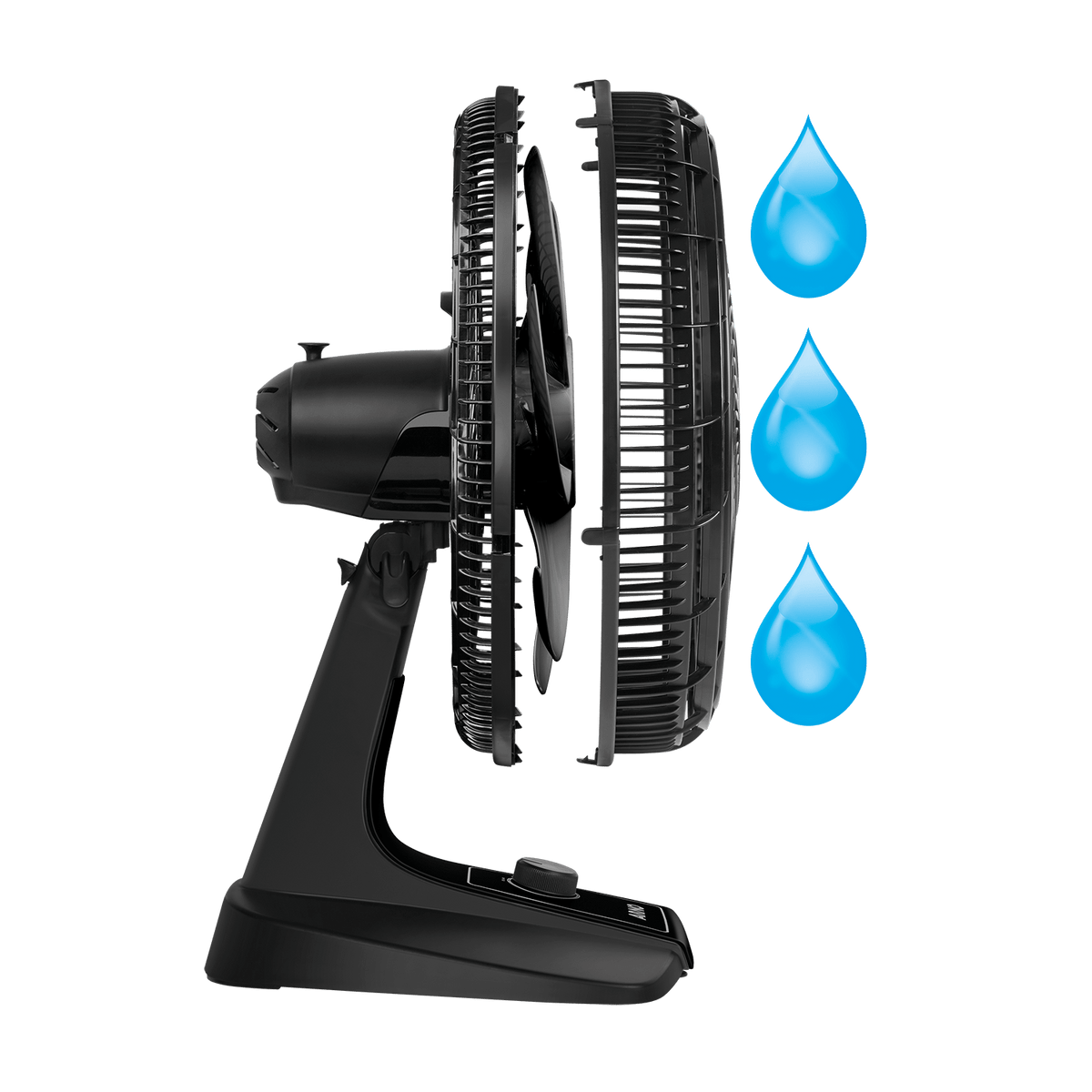 Ventilador de Mesa Arno Turbo Force 2 Em 1 VF42 40cm Preto 127v - 3