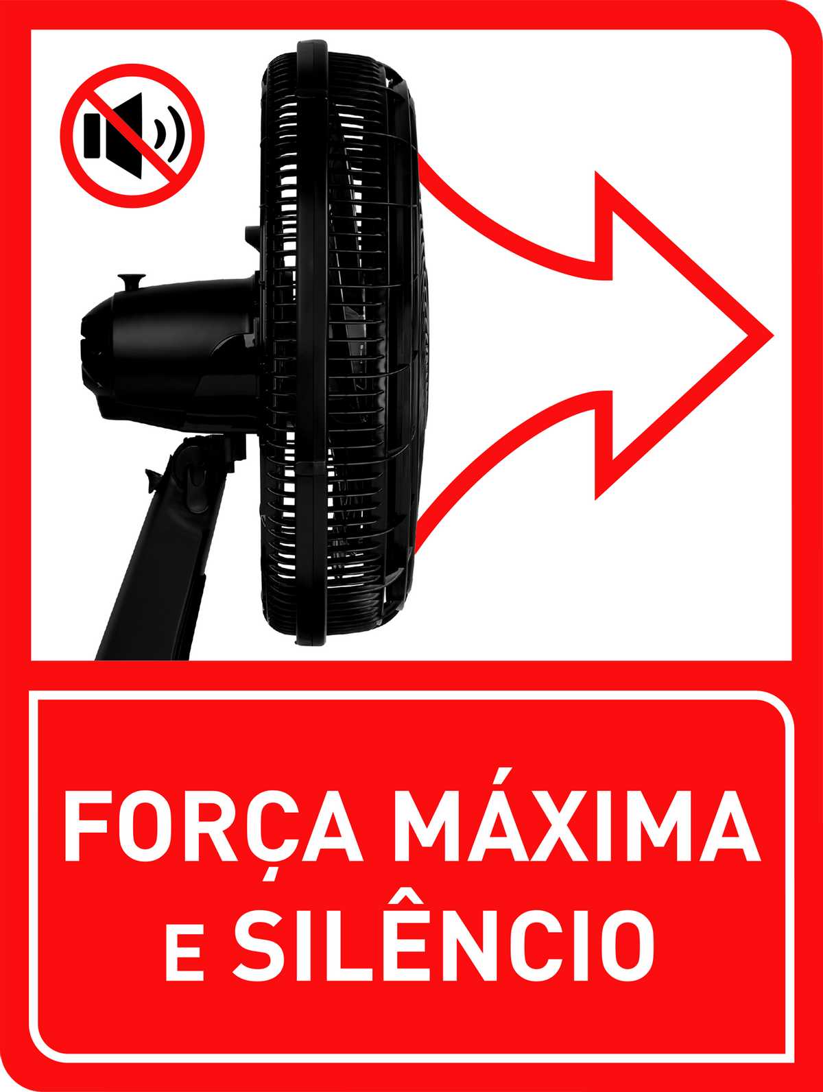 Ventilador de Mesa Arno Turbo Force 2 Em 1 VF42 40cm Preto 127v - 5