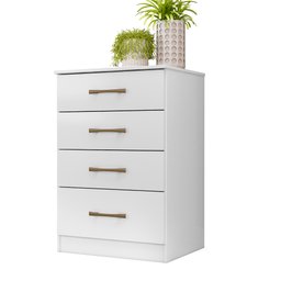 Cômoda Ms913 61cm 4 Gavetas Linha Cômoda Branco Moval - 2
