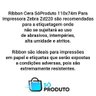 Kit 4 Rolos Ribbon Cera Sóproduto 110x74m para Impressora Zebra Zd220 - 2