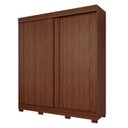Ver imagem 3 de Guarda-Roupa Casal 2 Portas de Correr com Pés 183cm 100% MDF Bonito Espresso Móveis Marrom/Jequitiba