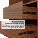 Ver imagem 6 de Guarda-Roupa Casal 2 Portas de Correr com Pés 183cm 100% MDF Bonito Espresso Móveis Marrom/Jequitiba
