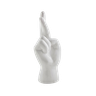 Escultura mão branca em cerâmica - 1