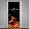 Adesivo Para Porta Aqui Tem Churrasco- 73X210Cm - 1