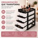 Ver imagem 7 de Gaveteiro de Mesa Porta Esmaltes Grande 4 Gavetas Organizador Bancada Penteadeira Multiuso Batom Maq