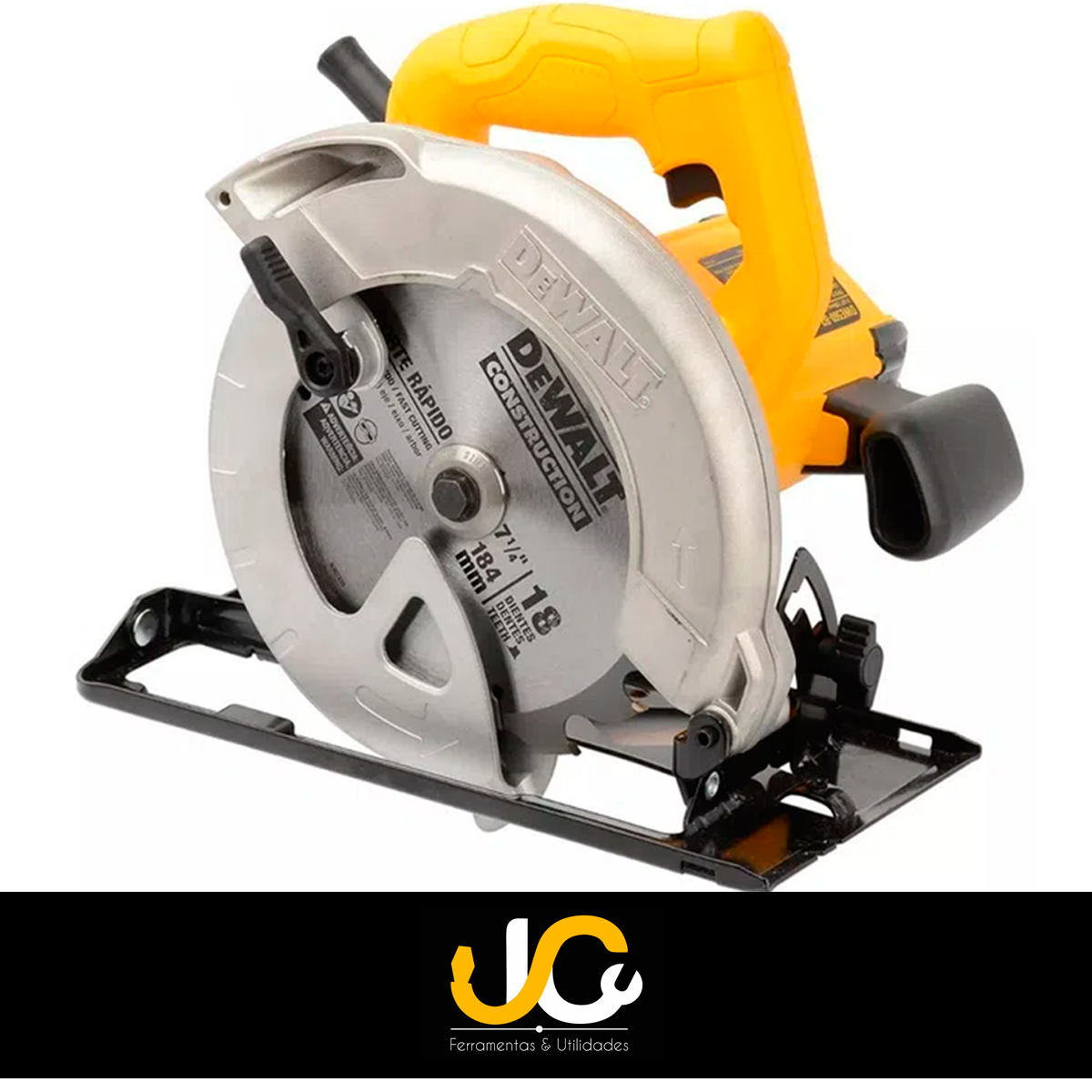 SERRA CIRCULAR 7.1/4" 1400W 127V + DISCO CORTE DeWALT DWE560 - 7