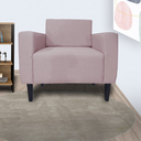 Ver imagem 1 de Poltrona Decorativa Para Sala de Estar Leticia Slim Suede Rose - LM DECOR