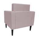 Ver imagem 4 de Poltrona Decorativa Para Sala de Estar Leticia Slim Suede Rose - LM DECOR