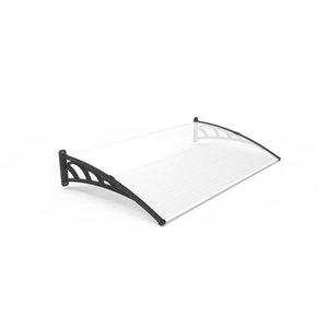 Toldo Fixo Versátil - 1 Metro de Avanço - Chapa Poliondas - P/ Portas, Janelas e Ar-condicionado