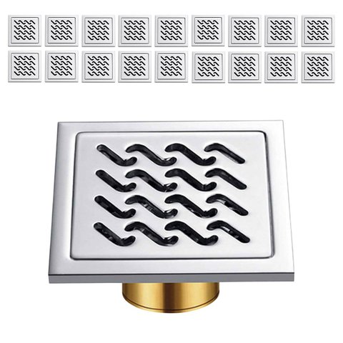 Ralo Inox 10x10 Anti Odor Kit 18 Uni Anti Inseto Banheiro Lavabo Banheiro Quintal Jardim Casa Varand