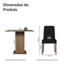 Ver imagem 3 de Conjunto Sala de Jantar Tampo de Vidro 4 Cadeiras Rustic/preto/oxford Capri Madesa