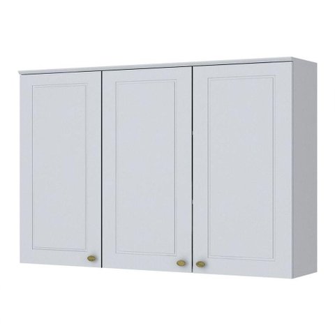 Armário De Cozinha Henn 3 Portas 120Cm C352-05 Branco