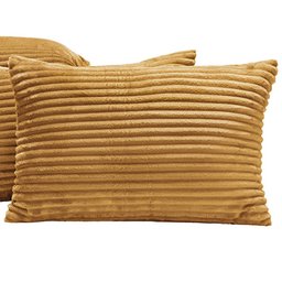 Kit 04 Almofadas Cheias Velvet Bariloche 60cm X 30cm - Mostarda Bia Enxovais Almofada Velvet - 2