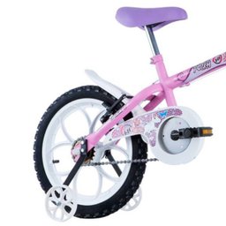 Bicicleta Infantil Feminina Pinky Aro 16 Rosa Fuccia - Track - 2