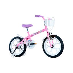 Bicicleta Infantil Feminina Pinky Aro 16 Rosa Fuccia - Track - 1