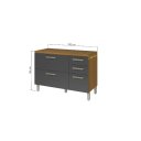 Ver imagem 3 de Balcao Nesher Princesa 2pt 3gv 120cm (freijo - Off White)
