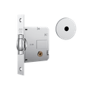 Ver imagem 1 de Fechadura Stam 1005 Tetra Acabamento Cromado - Roseta Redonda de Aço Inox